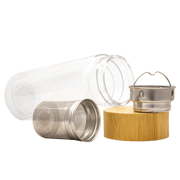 Sklenená termofľaša so sitkom (300 ml)